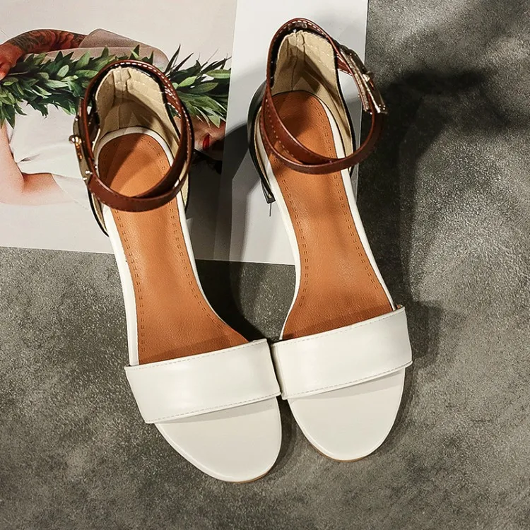 Сандалии женские на высоком каблуке Босоножки с открытым носком подходящая