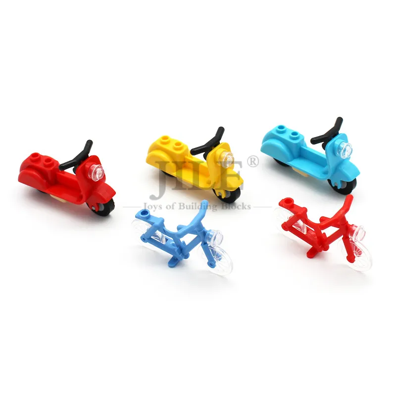 

Конструктор Moc 4719c02 15396c01, детали для сборки мотоцикла, велосипеда, скутера с угловым рулем, для сборки своими руками