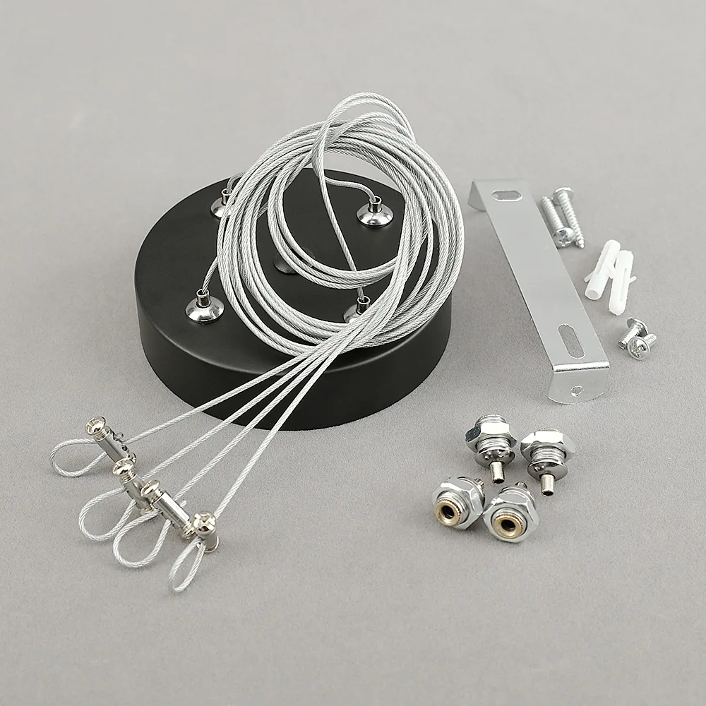Полный комплект из 4 1 метровых стальных кабелей включая подвесные потолки для