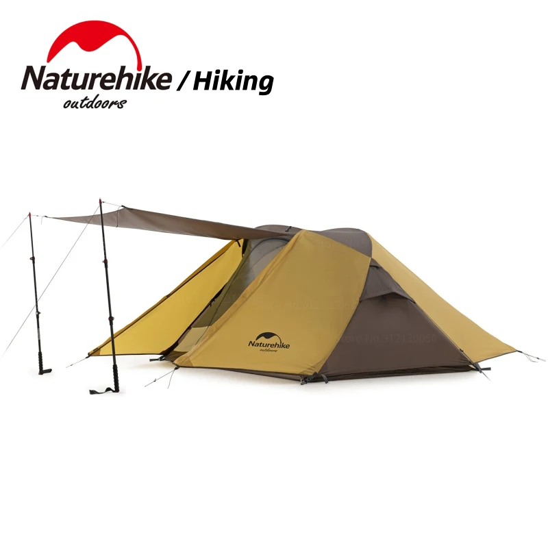 

Naturehike Backpacking Tent 2 Person Aluminum Pole Lightweight Camping Tent Double Layer Portable Handbag for Hiking Travelling