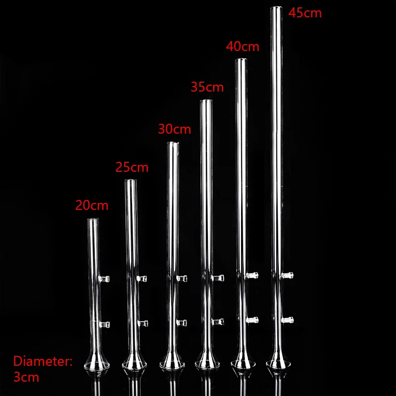 20/25/30/35/40/45cm Aquarium Feeding Glass Tube Pipe Fish Tank Crystal Shrimp Feeder Pet Supplies Cup Suction | Дом и сад