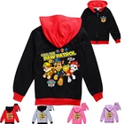 С принтом из мультфильма Щенячий патруль весна толстовка, свитер для девочек, кофта с капюшоном для мальчиков, Детская толстовка с капюшоном из хлопка, для активного отдыха комплект с мультипликацией, обычная Щенячий патруль, детская одежда, пуловер с капюшоном