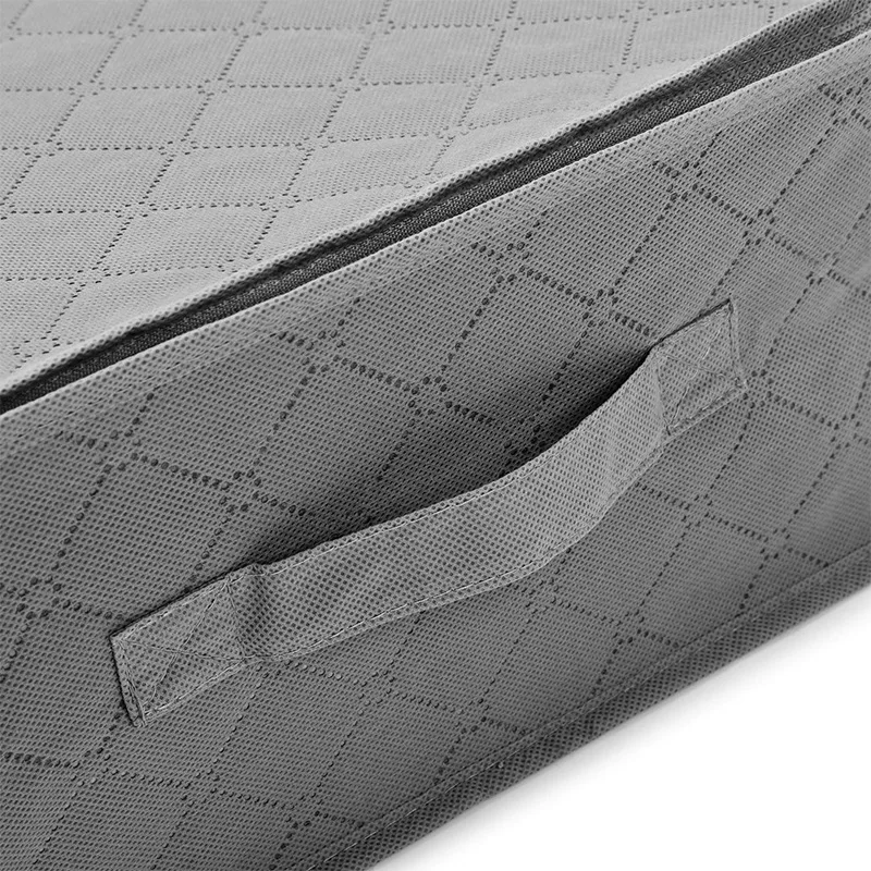 

Non Woven Fabric Bed Bottom Storage Box Wardrobe Clothes Dustproof Moisture Proof Finishing Folding Quilt Home Storage Bag