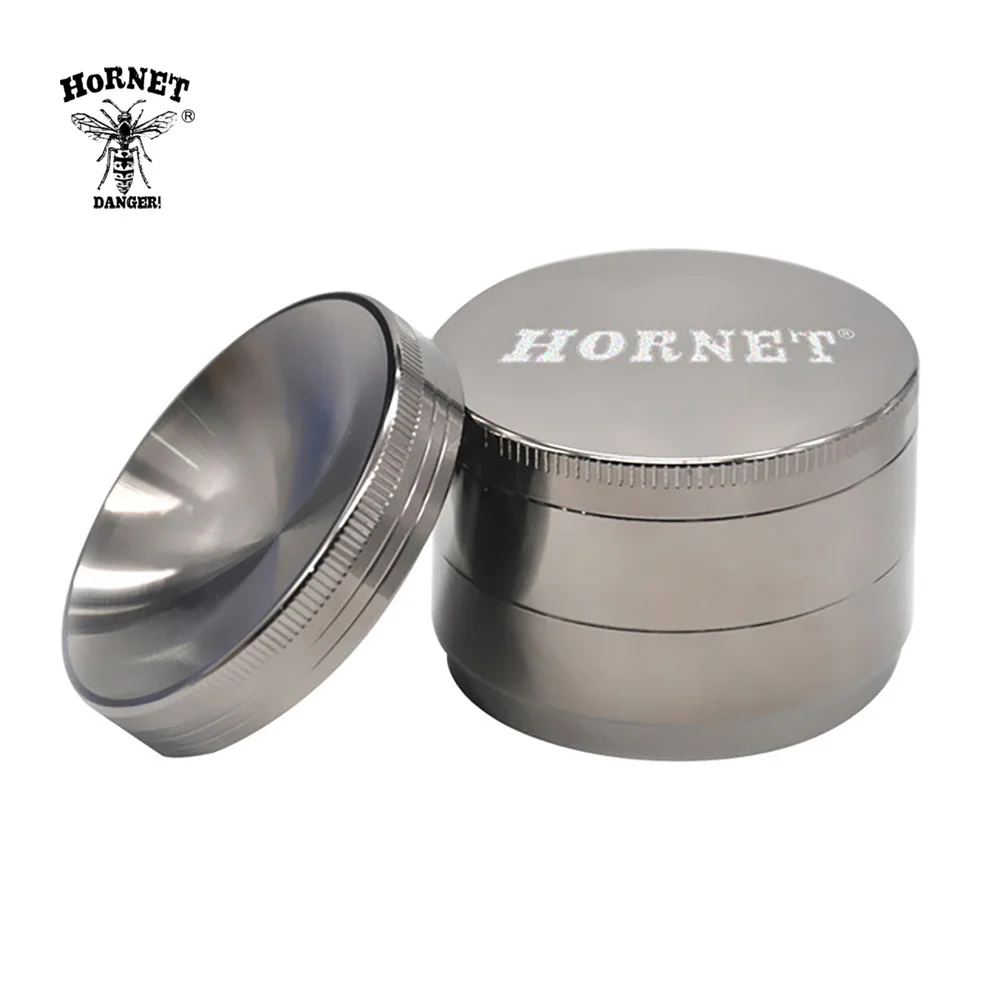 HORNET Точильщик для табака многофункциональная вогнутая 4 части 55 мм цинковый
