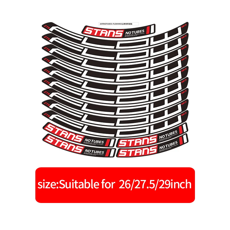 Наклейки для колес notube FLOW MK3 велосипедные водонепроницаемые наклейки обода двух
