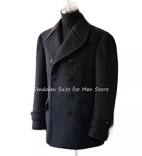 1Pcs Wide Lapel Black Thick Jacket Men’s Suits Winter 30%-50% Woolen Blazer Tailor-made Party Wear Only One Coat Men's Clothing (4)