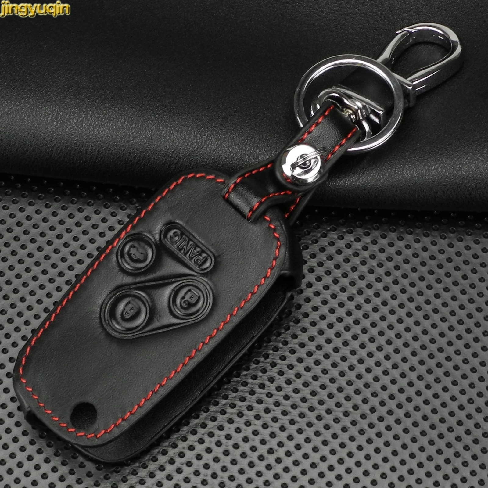 Jingyuqin 3 + 1 кнопки кожаный чехол для ключа автомобиля Honda 2003 2008 2009 Accord Cr-V Civic