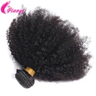 Вьющиеся волосы для наращивания Piaoyi, кудрявые афро-волосы, бразильские волосы, 1 шт., пряди 8-20 дюймов, волнистые человеческие волосы Remy, вьющиеся пряди