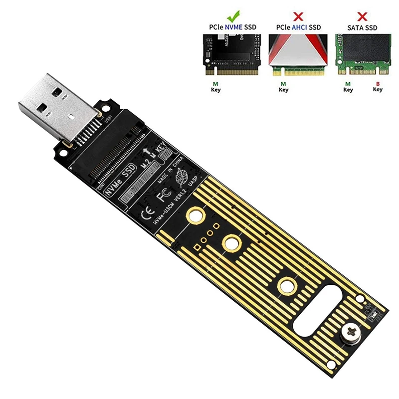 M.2 Nvme Ssd на Usb адаптер карту типа a высокая производительность 10 Гбит/с 3 1 Gen 2