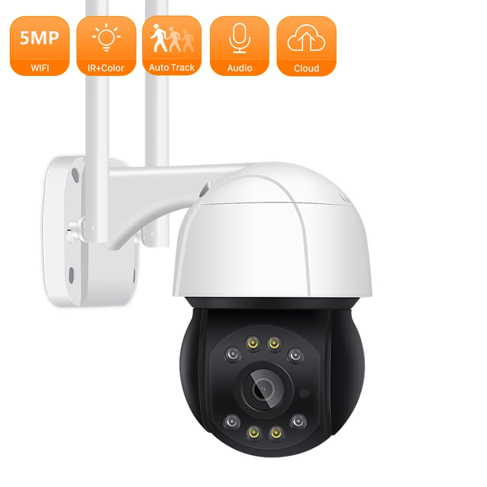 

IP-камера ANBIUX, 5 Мп, PTZ, Wi-Fi, 4-кратный зум, автоматическое отслеживание