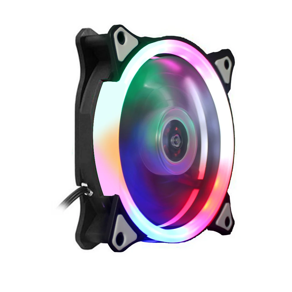 120mm PC Computer Ultra Silent LED Cooling Fan Radiator With Hydraulic Bearing Super Quiet RGB Cooler For Desktop Computer