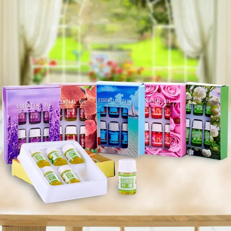 Эфирное масло для ароматерапии 6 бутылок/1 партия 3 мл | Красота и здоровье