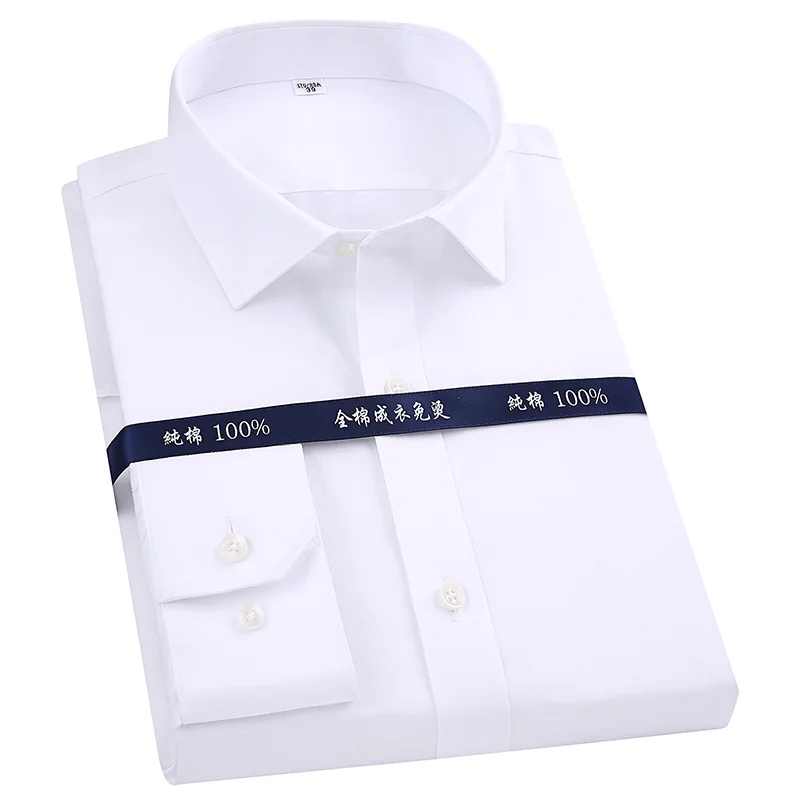 2020 New Arrival 8xl 7xl High Quality 100% Cotton Men Shirt Long Sleeved Twill Business Shirts Soft Brand Clothes DS370 | Мужская одежда
