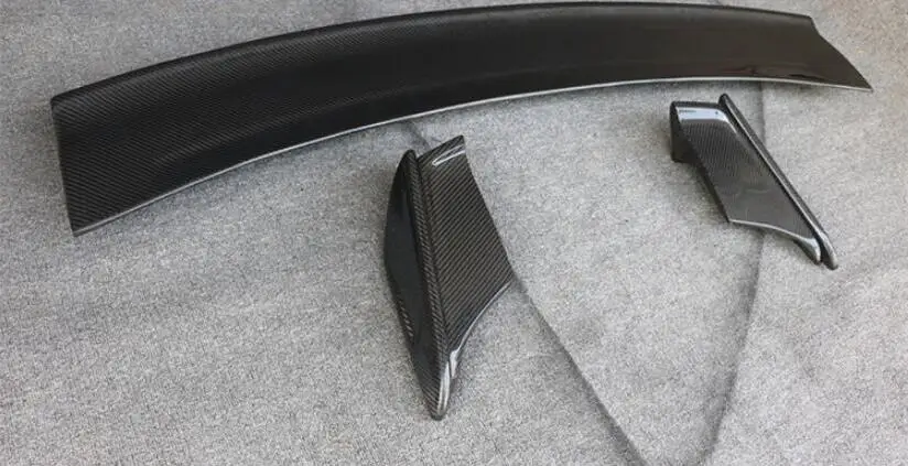 Высокое качество 3 шт./комплект углеродного волокна/ABS задний багажник спойлер