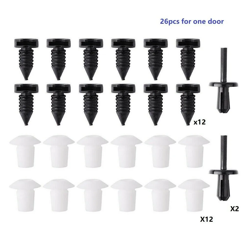 

26Pcs Door Card Trim Clips Panel Clips Fastener Set For Defender Car Interior Door Card Trims Clips Auto Fastener Kit