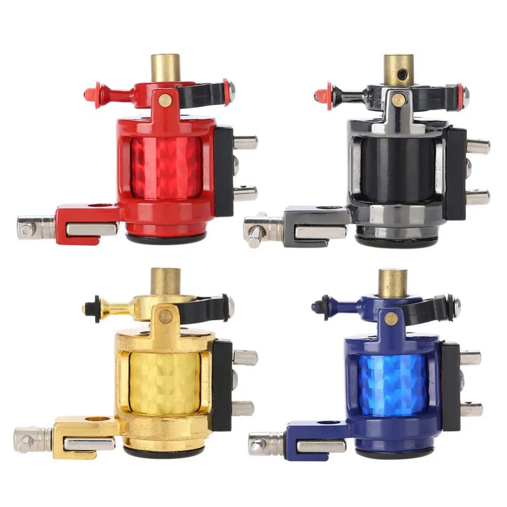 

4 Colors Alloy Rotary Tattoo Machine Strong Motor Gun Liner Shader Coloring Permanent Makeup Tattoo Gun Tatto Accessories Supply