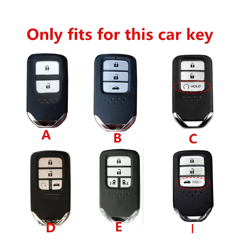 

New Soft TPU Car Key Case Cover For Honda Civic City Vezel Accord HR-V CRV Polit Jazz Jade Crider Odyssey Fit Freed BR-V Style
