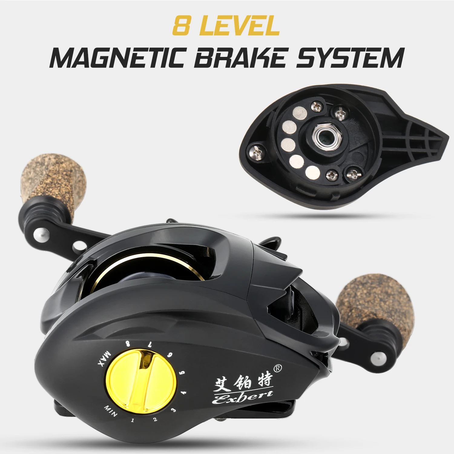 18 + 1 Шариковые подшипники рыболовная катушка с глубокими мелкими катушками 6 3: