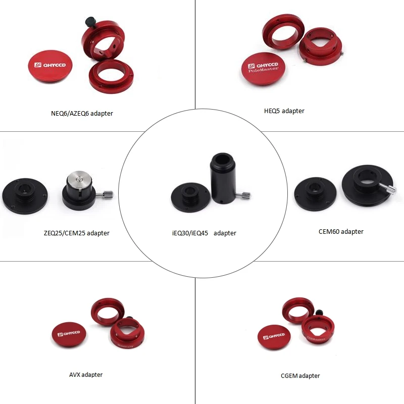 Qhy Polemaster адаптер для AP900 AP-SM Astrotrac Avx AZEQ5 CEM25 ZEQ25 CEM60 расчета EQ6 AZEQ6 HEQ5 IEQ30 IEQ45 Mesu SX-4 g11 -