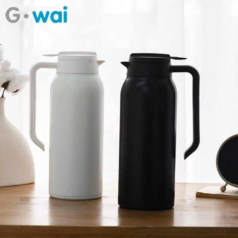 

1.5L / 2L Large Capacity Insulation Pot 316 Food Grade Stainless Steel Kettle European Household Coffee Pot Frosted Pot Body