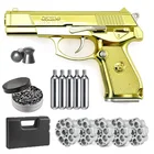 Пневматический пистолет GnuFive 92 в китайском стиле, пистолеты с двуокисью углерода и боеприпасы, свинцовые пули 500 карата, металл