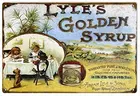 Золотой сироп Lyle's, металлический жестяной знак 8x12 дюймов, декор для путешествий