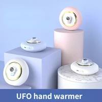 new ufo hand warmer usb charging mini electric heating hot water bottle cartoon heating treasure 4000 mah