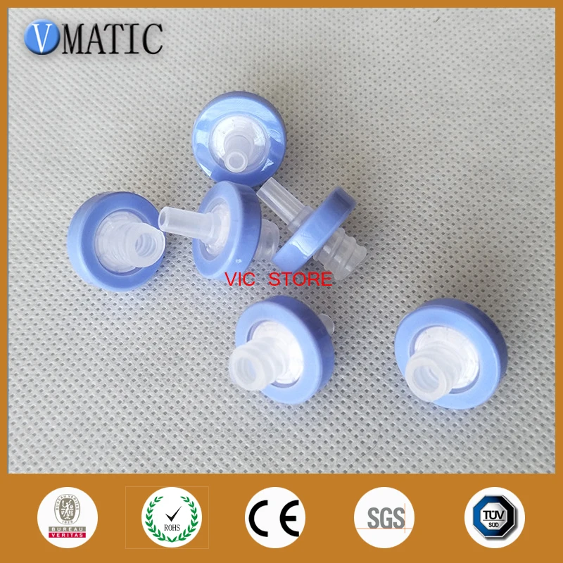 

High Quality 100Pcs 13mm 0.45um Plastic Purple Syringe-Driven Filter Syringe Filter Water Solution Filtration Membrane