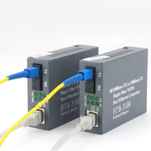 fiber optic media converter to rj45 connector a b 25km 10100m single mode single sc port fiber photoelectric transceiver free global shipping