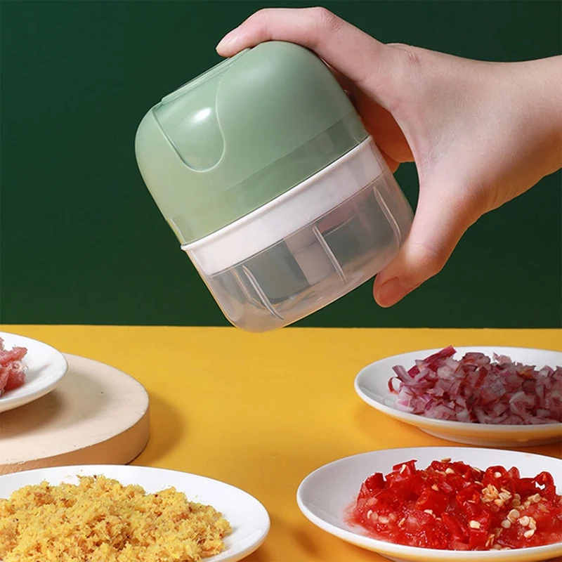 

100Ml Electric Garlic Masher Vegetable Chili Meat Rugged Cutter USB Charging Masher Machine Kitchen Gadget