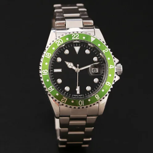 Мужские часы с автоматическим механизмом 40 мм Master GMT из нержавеющей стали