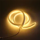 Неоновая светильник ная лента, 220 В переменного тока, IP67, водонепроницаемая, розовая, синяя, теплая, белая, красная, желтая, гибкая неоновая лента для украшения модели сделай сам
