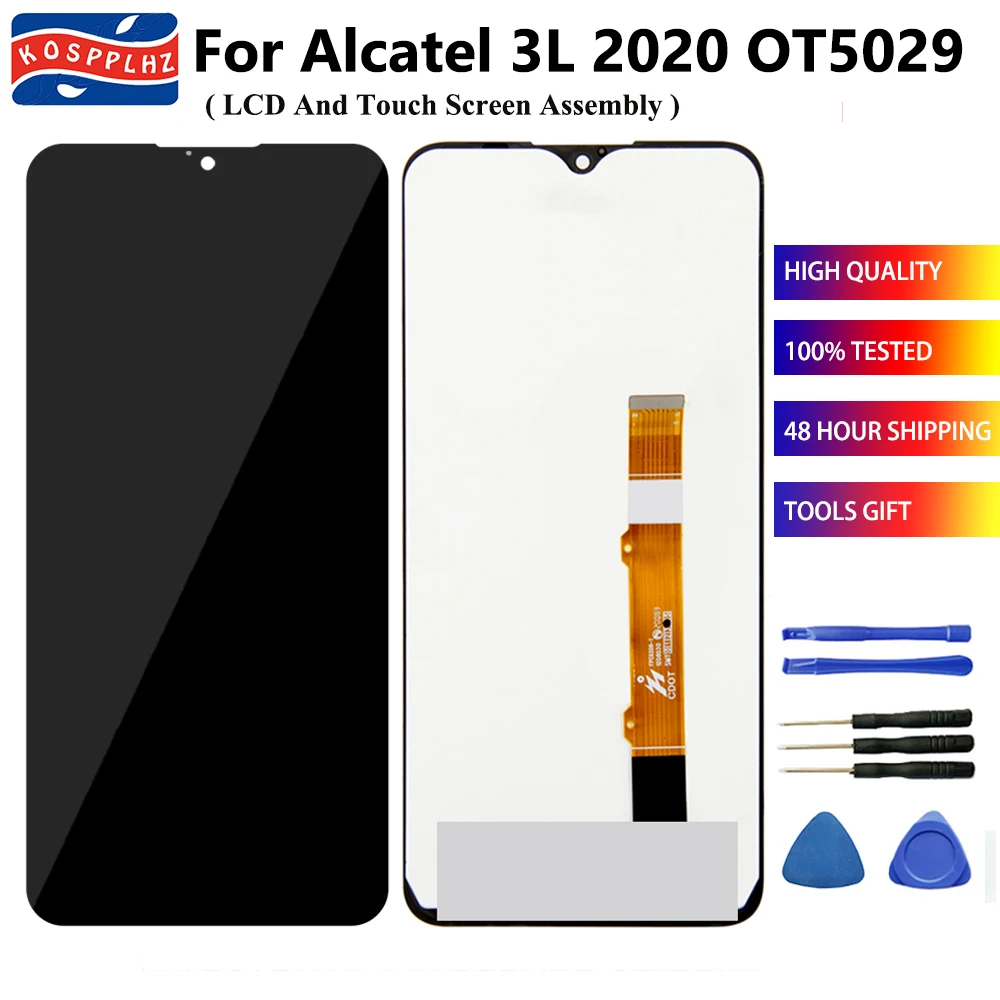 

6.22 inch For Alcatel 3L 2020 OT5029 5029D 5029Y 5029U 5029 LCD + Touch Screen Display Digitizer Assembly Replacement + Tools