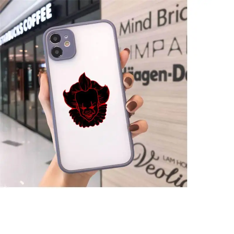 

Pennywise Horror Character luxury design Phone Case matte transparent For iphone 7 8 11 12 plus mini x xs xr pro max cover