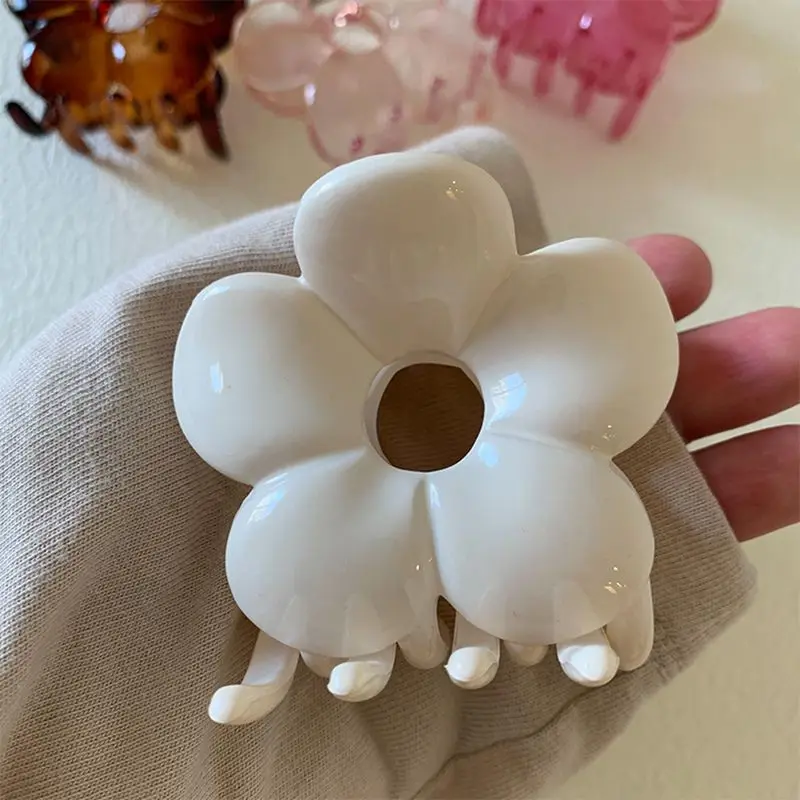 

Hairlah Transparent Solid Color Flower Hairpin European and American Style Girl Liu Hai All-match Cute Hair Accessories