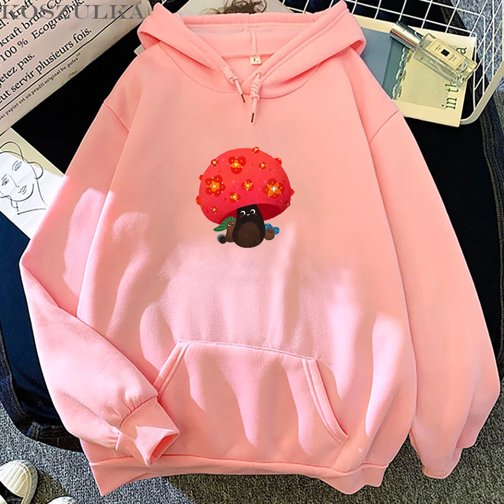 

2021 Hot Kawaii Funny mushroom Graphic Printing Hoodies Fashion Streetwear Clothes Men Women Clothing Cute Casual Hip Hop Hoody
