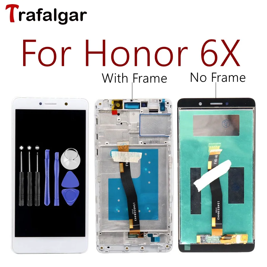Для huawei Honor 6X lcd GR5 дисплей сенсорный экран в сборе BLN L24 AL10 L21 L22 для huawei Honor 6X ЖК с рамкой
