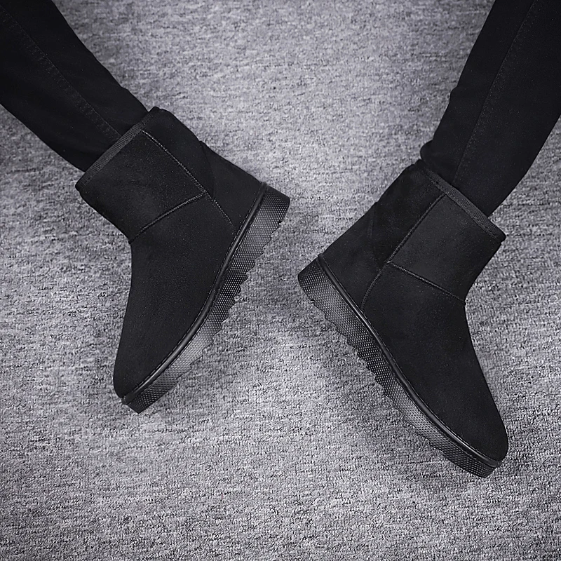 Мужские кожаные ботинки коричневые повседневные зимние 2019 | Обувь