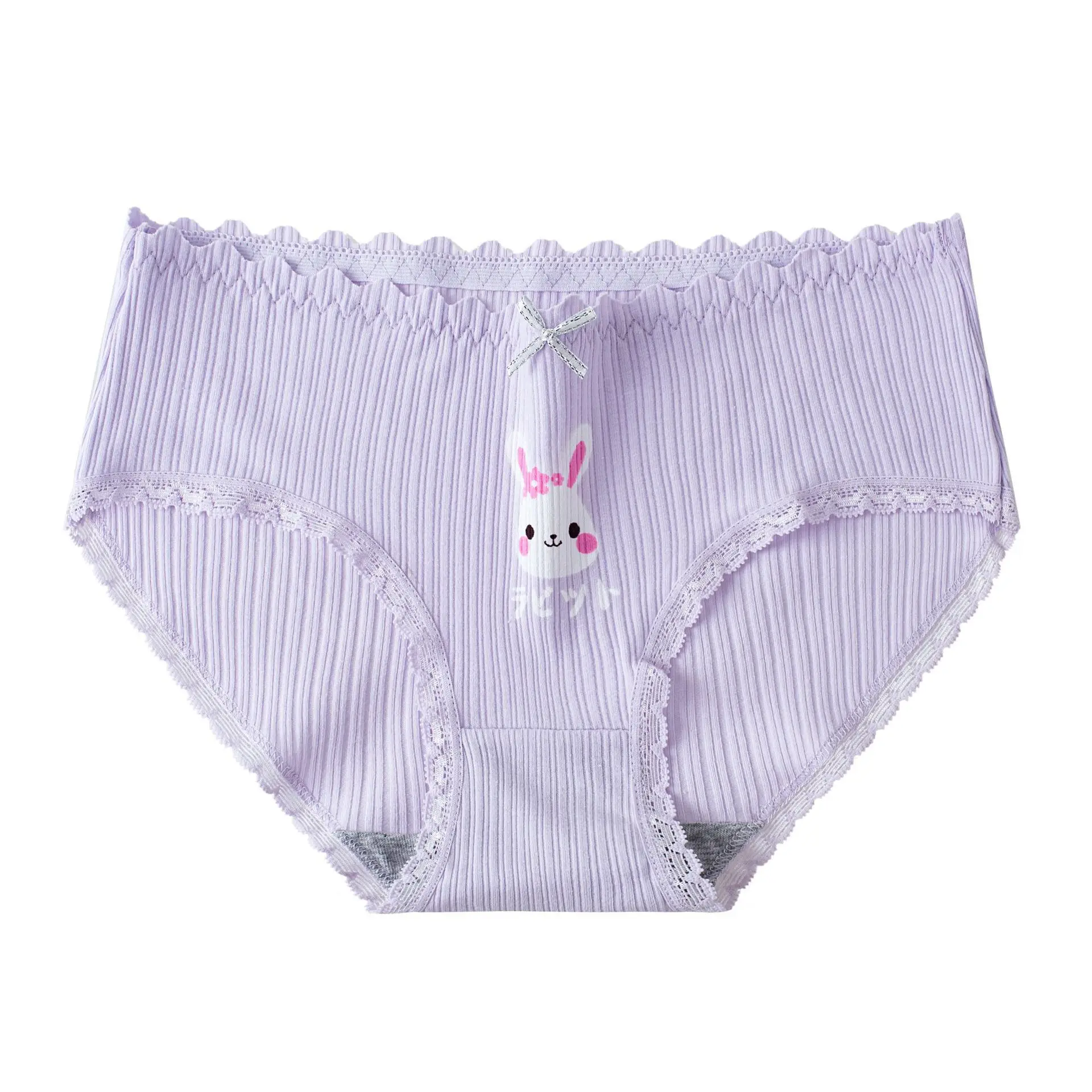 

3pcs Underwear Women 2021 Spring Graphene Cotton Panties Briefs Femme Antibacterial Mid Rise Girl Pink Cute Sexy Panty Lingerie