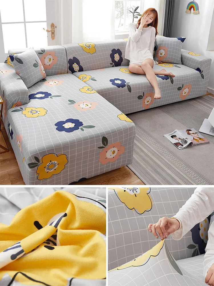 

Nordic Universal Sofa Cover Soft Pattern Elastic Eco Friendly Modern Sofa Cover Elastic Living Room Funda Sofa Home Decor DG50SC