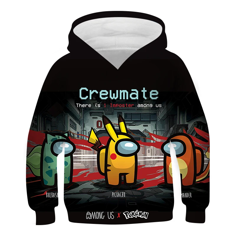 

Funny Video Game 3D Print Fashion Hoodies For Teens Street Clothes Toddler Cute Impostor Boys Clothes Autumn Warm Us Long Sleeve