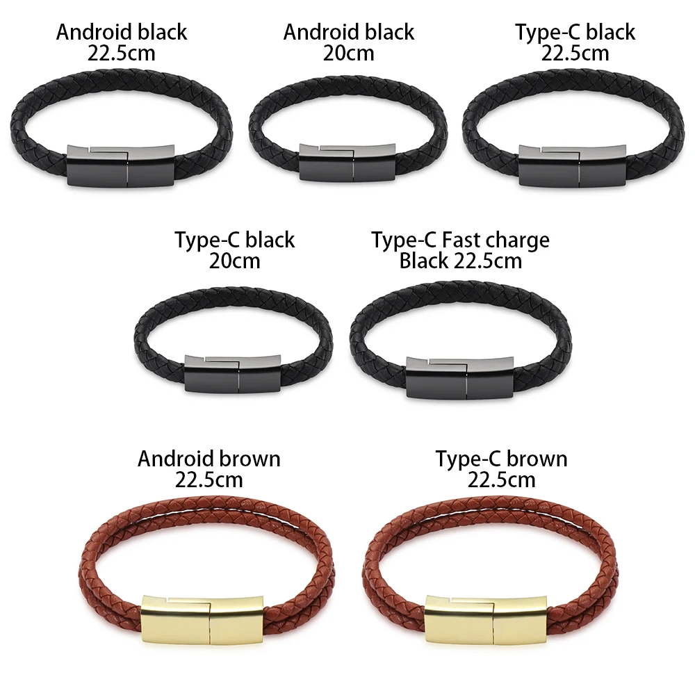 

New Bracelet Micro USB Lightning Type C USB Data Sync Charging Fast Charge Cable Data Cable For Huawei CUBOT Xiaomi Android