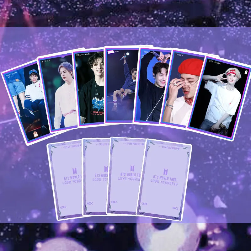 Южнокорейские группы K-POP Bangtan плакат LOVE Yourself Map of the Soul Persona плакаты LOMO Card PhotoCard wall