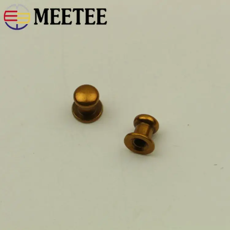 20 шт. заклепки с круглой головкой металлические пряжки кнопки гвозди кошелек