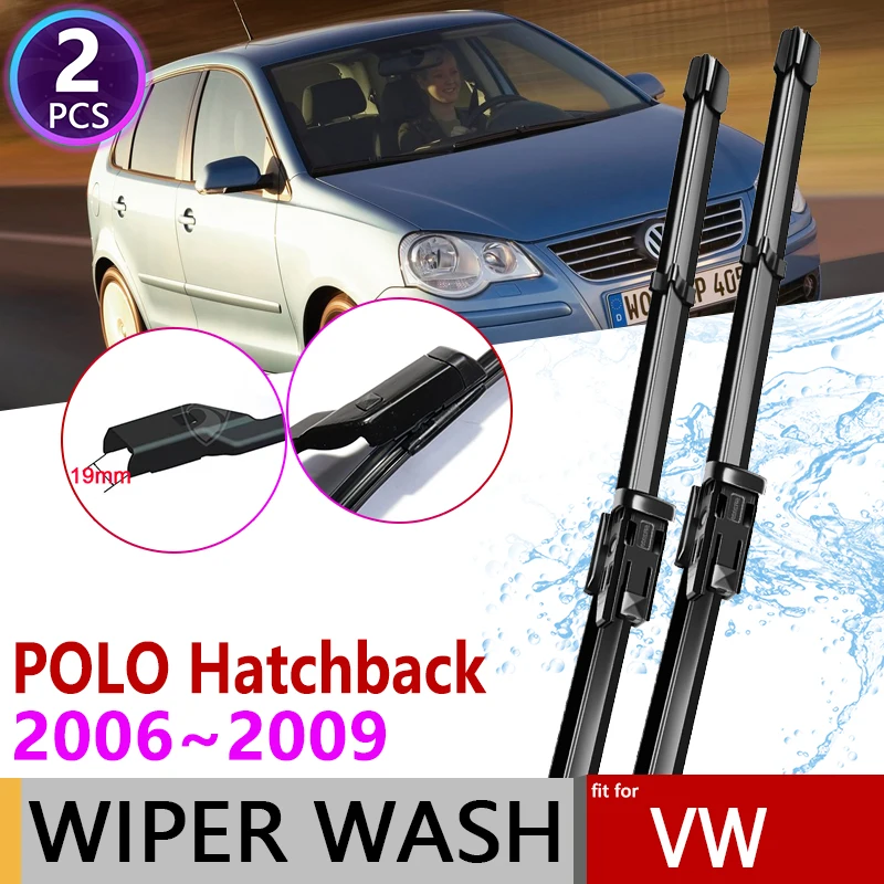 

Car Wiper Blade Windscreen for Volkswagen VW POLO Hatchback MK4 2006~2009 9N3 Front Windshield Wipers Car Accessories 2007 2008