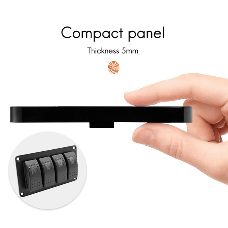 

New 10 Gang Multifunction Switch Panel Contact Panel Bluetooth Remote Control for RV Boat Marine Yacht Switch Panel