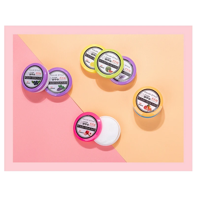 32 шт. салфетки для снятия лака с фруктовым вкусом без раздражения простые в