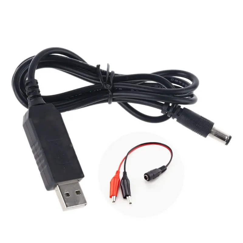 Кабель питания с регулируемым напряжением QC 3 0 USB на 5-12 В постоянного тока для