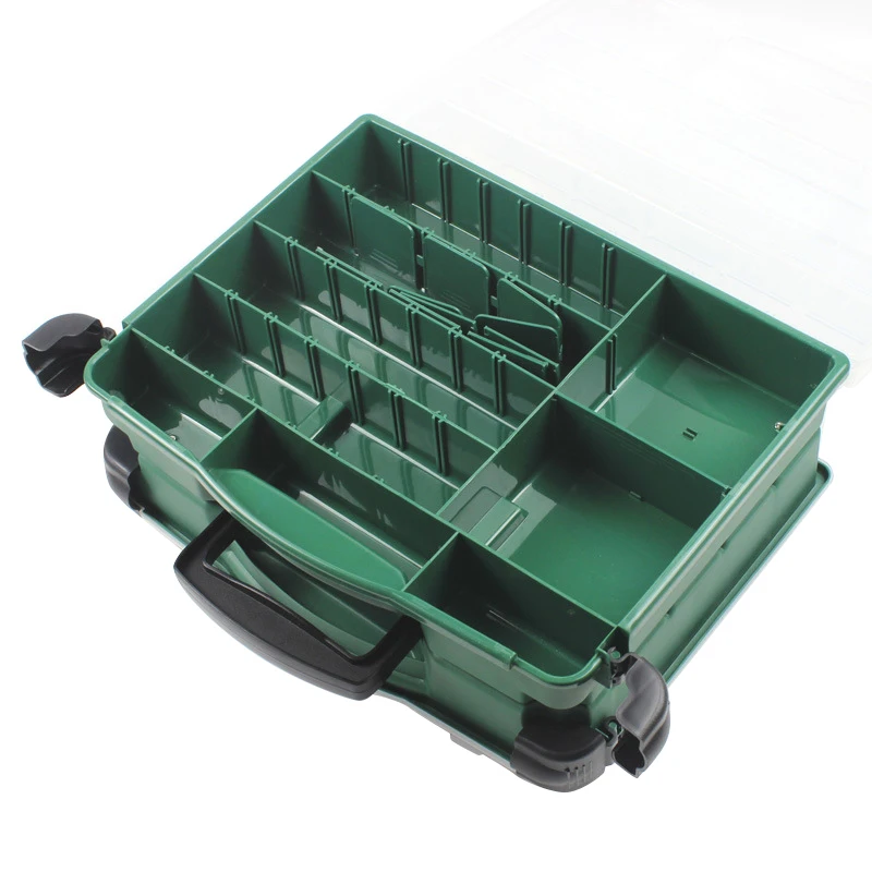 Fishing Tackle Box Double-Sided Four Layers Multifunctional Lure Hook Accessories Storage Case Boxes | Спорт и развлечения