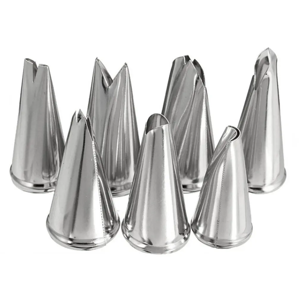 7 шт./компл. Кондитерские насадки из нержавеющей стали инструменты для выпечки
